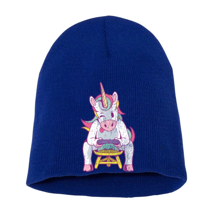 Unicorn Gift For Gamer Cute Gift Short Acrylic Beanie