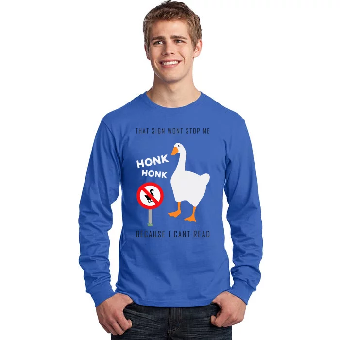 Untitled Goose Game Funny Tall Long Sleeve T-Shirt