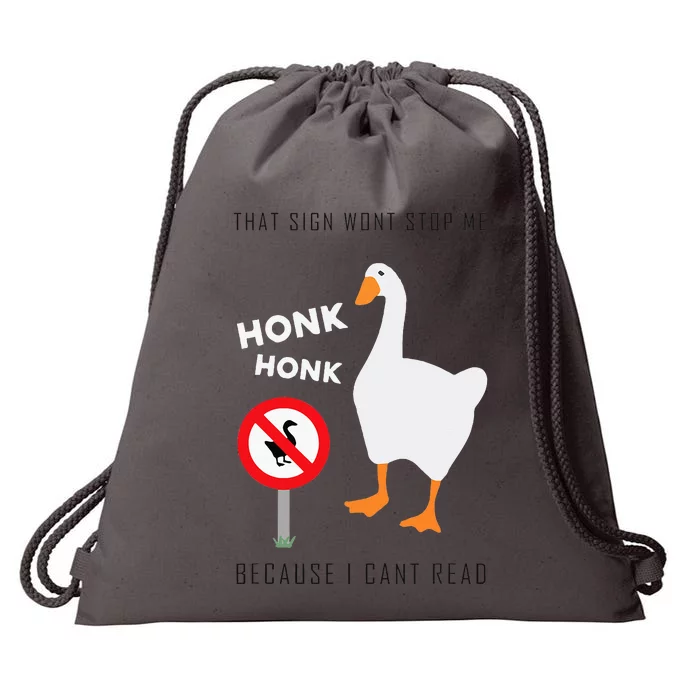 Untitled Goose Game Funny Drawstring Bag