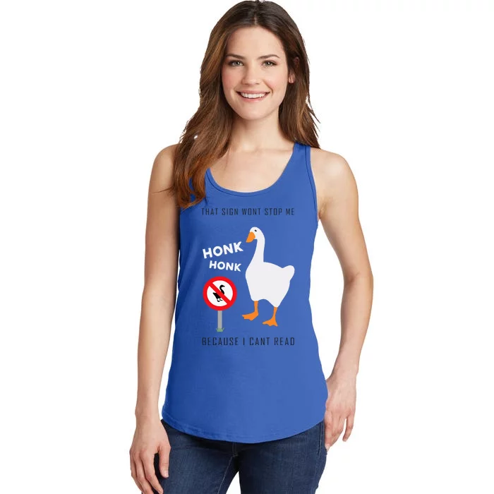 Untitled Goose Game Funny Ladies Essential Tank