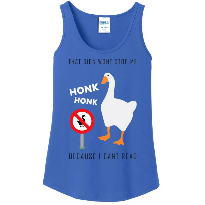 Untitled Goose Game Funny Ladies Essential Tank