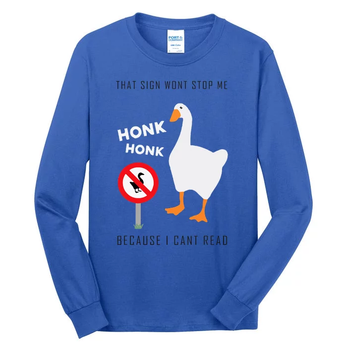 Untitled Goose Game Funny Tall Long Sleeve T-Shirt