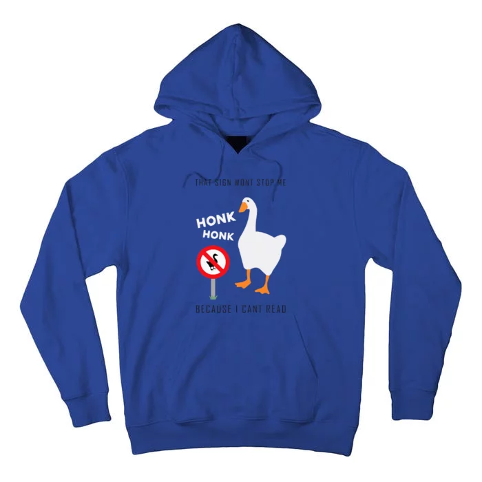 Untitled Goose Game Funny Tall Hoodie