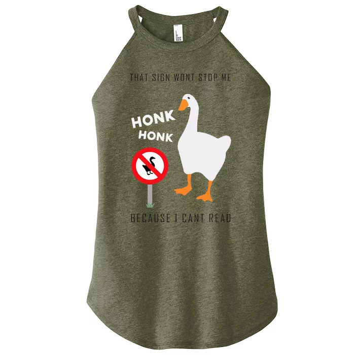 Untitled Goose Game Funny Women’s Perfect Tri Rocker Tank