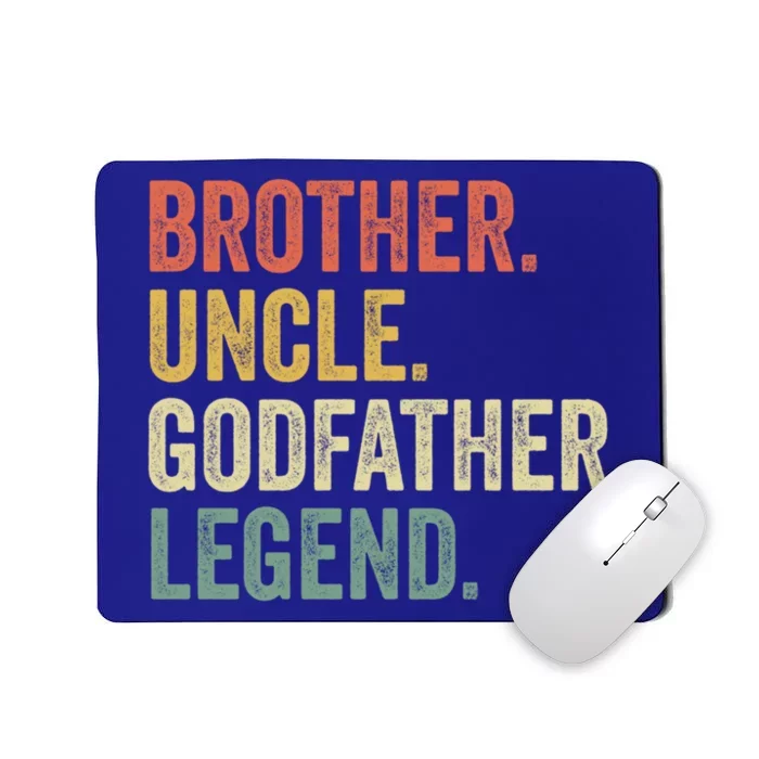 Uncle Godfather Gift Christmas Funny Gift From God Funny Great Gift Mousepad