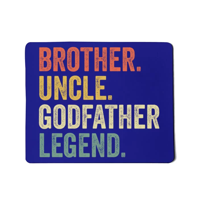 Uncle Godfather Gift Christmas Funny Gift From God Funny Great Gift Mousepad