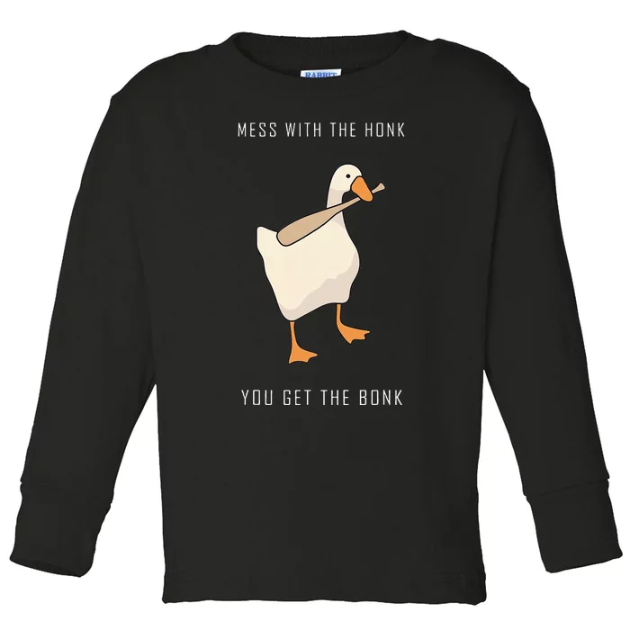 Untitled Goose Game Funny Family Gaming Toddler Long Sleeve Shirt