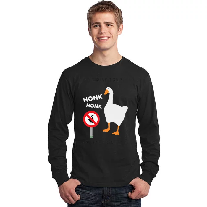 Untitled Goose Game Funny Tall Long Sleeve T-Shirt