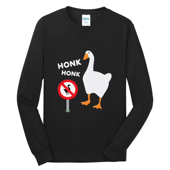 Untitled Goose Game Funny Tall Long Sleeve T-Shirt