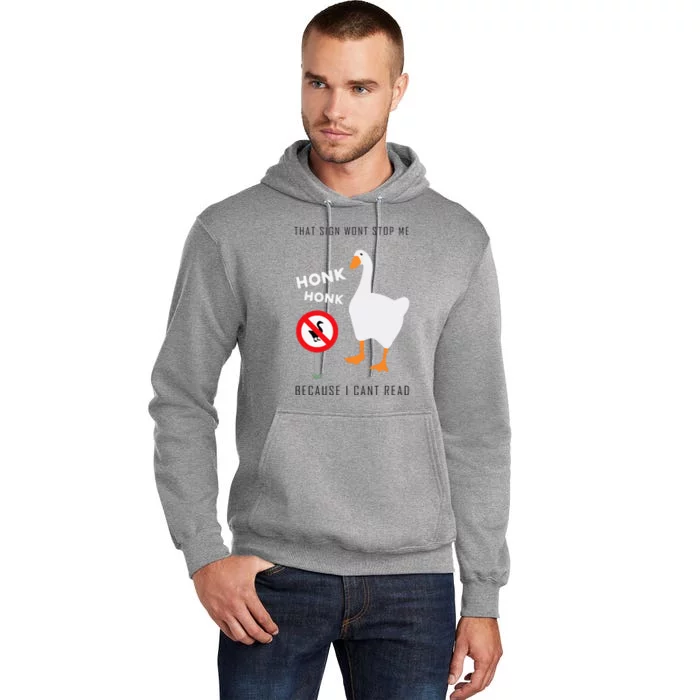 Untitled Goose Game Funny Tall Hoodie