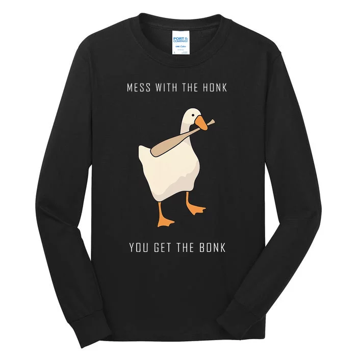 Untitled Goose Game Funny Family Gaming Tall Long Sleeve T-Shirt