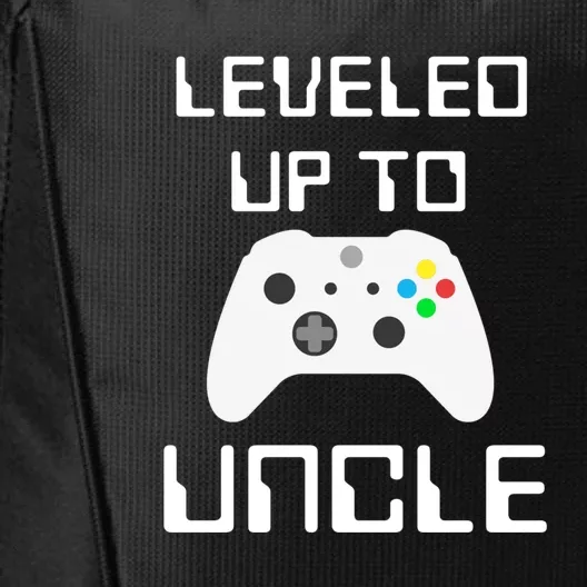 Uncle Gamer Gifts Leveled Up To Uncle Pregnancy Announcement City Backpack