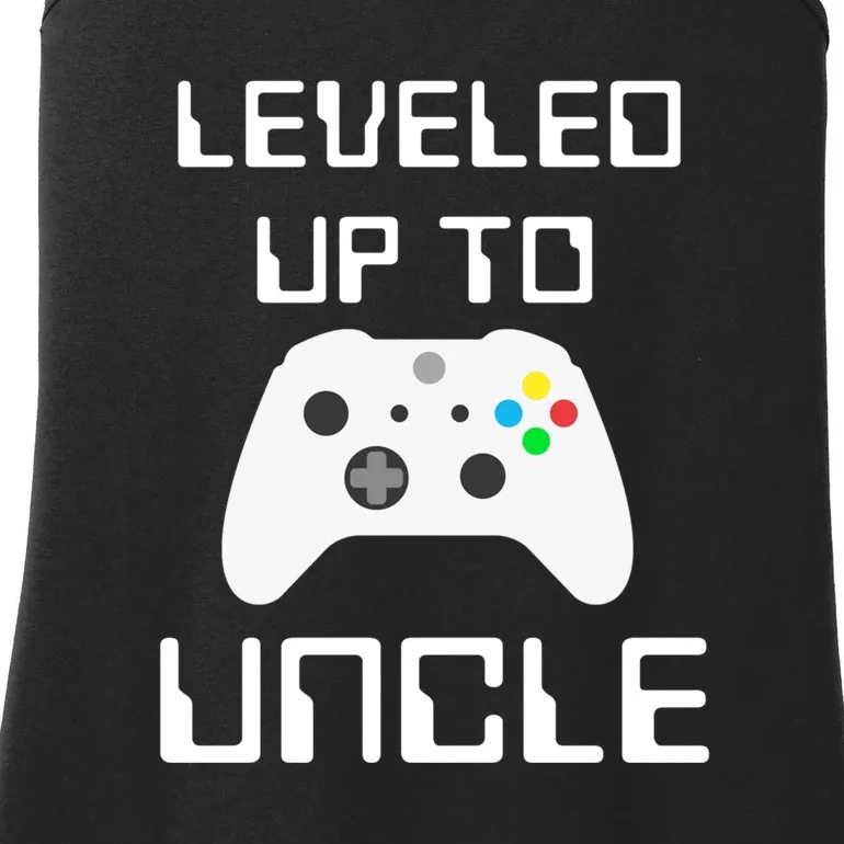 Uncle Gamer Gifts Leveled Up To Uncle Pregnancy Announcement Ladies Essential Tank