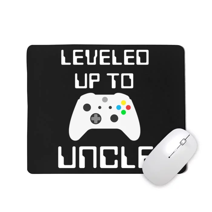 Uncle Gamer Gifts Leveled Up To Uncle Pregnancy Announcement Mousepad