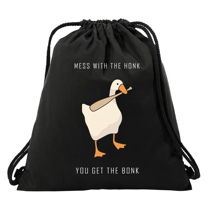 Untitled Goose Game Funny Family Gaming Drawstring Bag