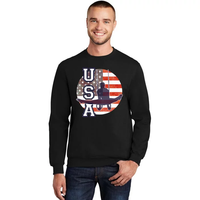 USA Gymnast  Gymnastics Team Athlete American Flag Sweatshirt