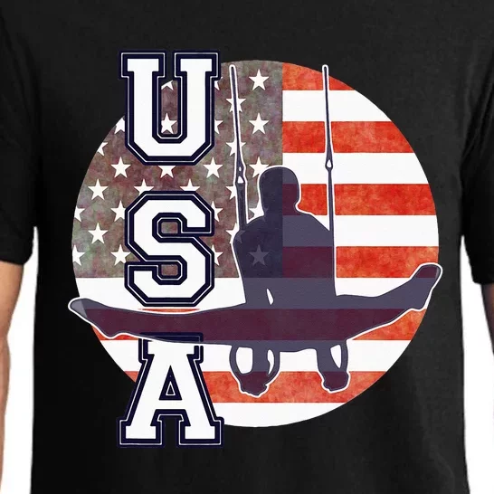 USA Gymnast  Gymnastics Team Athlete American Flag Pajama Set