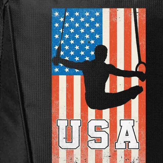 Usa Gymnast Gymnastics Team Athlete American Flag City Backpack