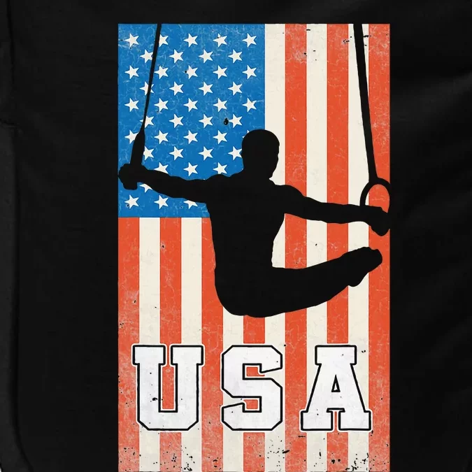 Usa Gymnast Gymnastics Team Athlete American Flag Impact Tech Backpack