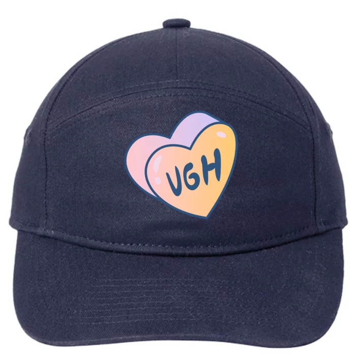 Ugh Heart 7-Panel Snapback Hat