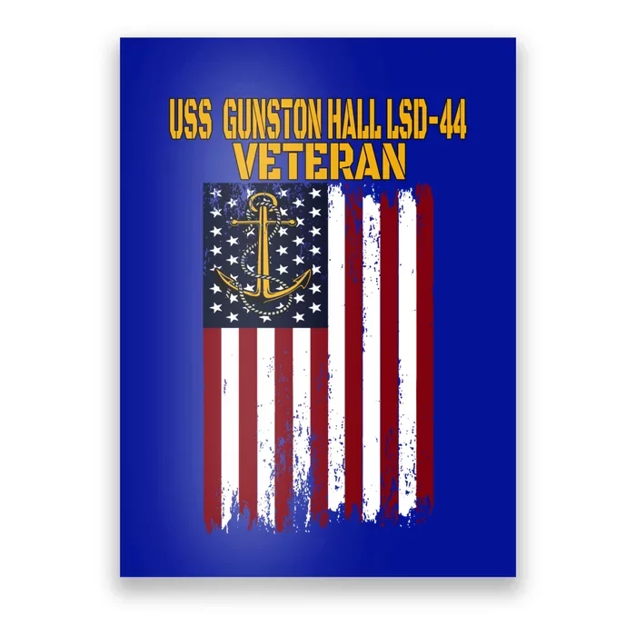 Uss Gunston Hall Lsd44 Dock Landing Ship Veteran Father Day Gift Poster