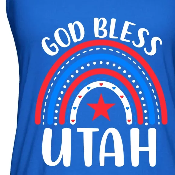 Utah Gift I Love Utah Usa Great Gift Ladies Essential Flowy Tank