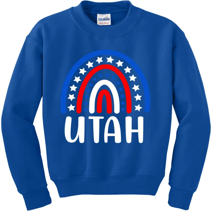 Utah Gift I Love Utah Usa Gift Kids Sweatshirt