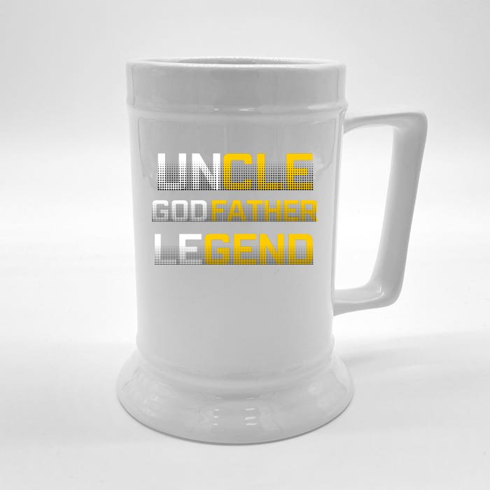 Uncle Godfather Legend Front & Back Beer Stein