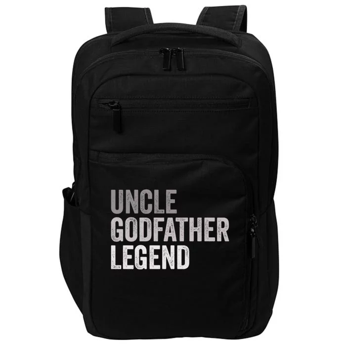 Uncle Godfather Legend Funny Gift Favorite Best Uncle Gift Impact Tech Backpack