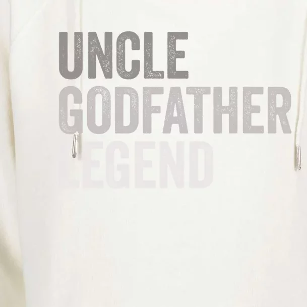 Uncle Godfather Legend Funny Gift Favorite Best Uncle Gift Womens Funnel Neck Pullover Hood