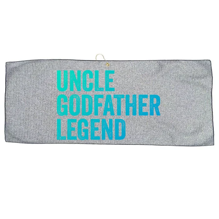 Uncle Godfather Legend Funny Gift Favorite Best Uncle Gift Large Microfiber Waffle Golf Towel