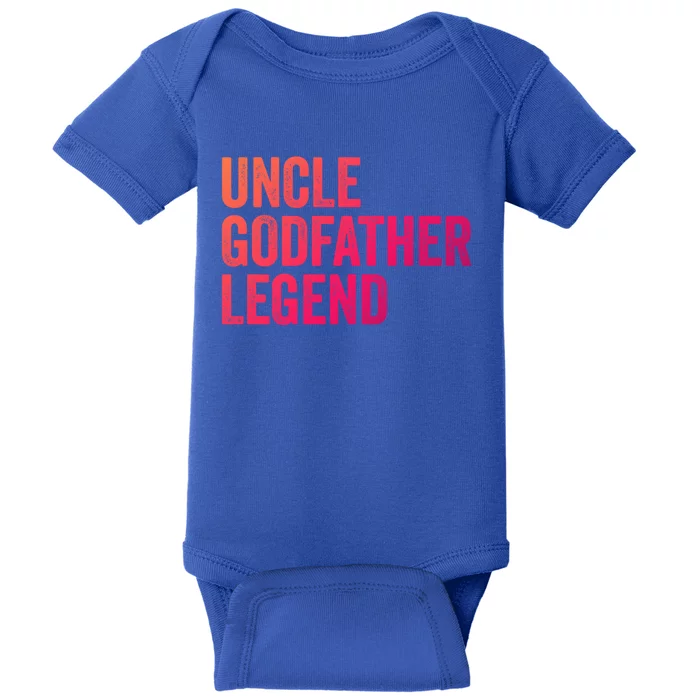 Uncle Godfather Legend Funny Gift Favorite Best Uncle Gift Baby Bodysuit