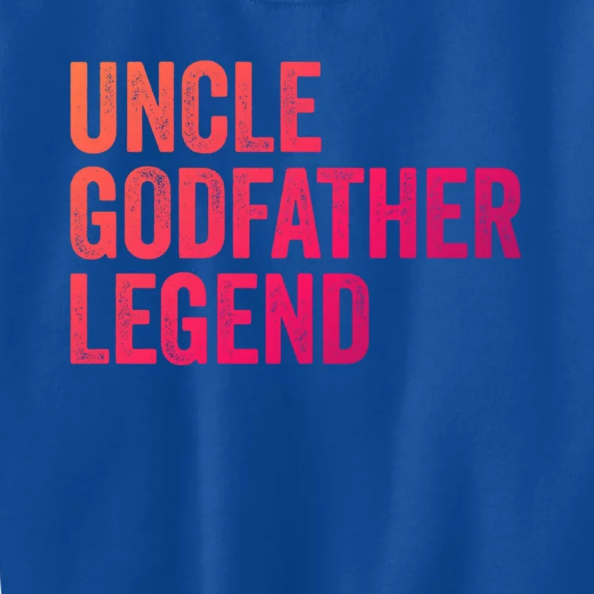 Uncle Godfather Legend Funny Gift Favorite Best Uncle Gift Kids Sweatshirt