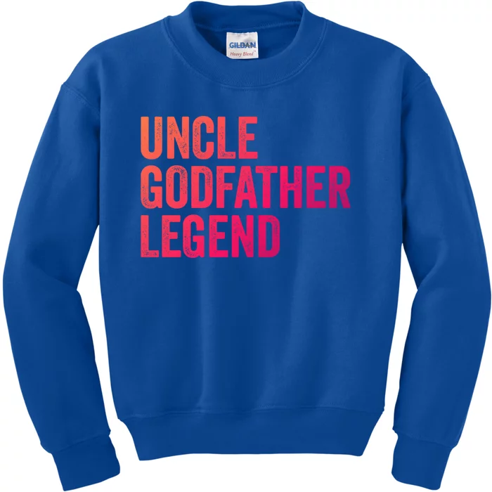 Uncle Godfather Legend Funny Gift Favorite Best Uncle Gift Kids Sweatshirt