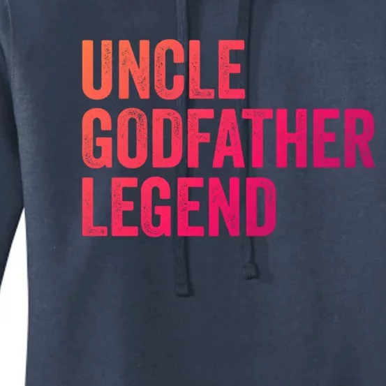 Uncle Godfather Legend Funny Gift Favorite Best Uncle Gift Women's Pullover Hoodie