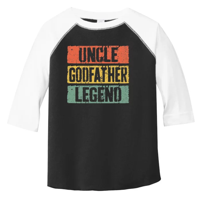 Uncle Godfather Legend Father's Day Toddler Fine Jersey T-Shirt