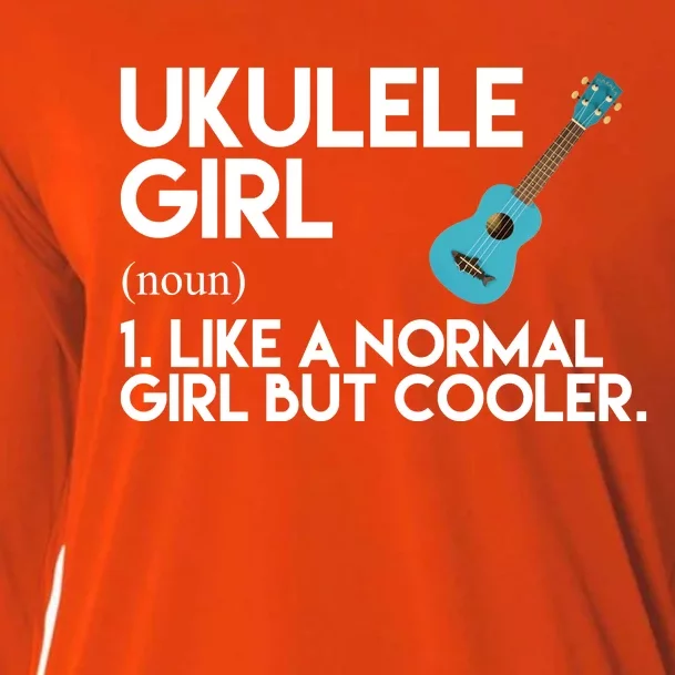 Ukulele Girl Like A Norm Girl But Cooler Cooling Performance Long Sleeve Crew