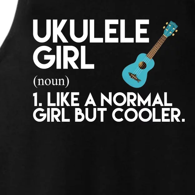 Ukulele Girl Like A Norm Girl But Cooler Ladies Tri-Blend Wicking Tank