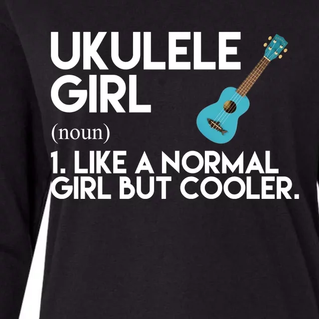 Ukulele Girl Like A Norm Girl But Cooler Womens Cotton Relaxed Long Sleeve T-Shirt