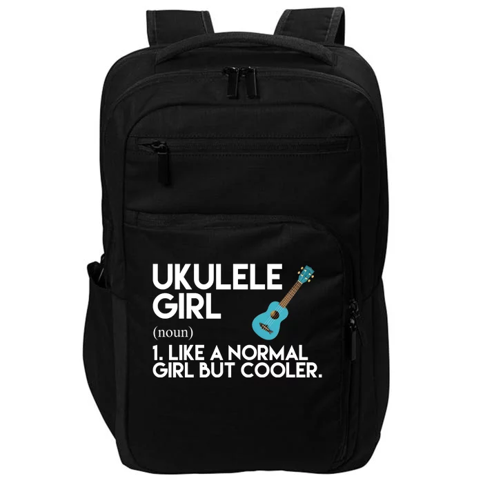 Ukulele Girl Like A Norm Girl But Cooler Impact Tech Backpack