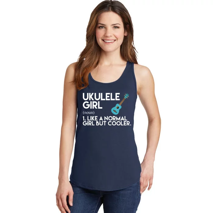 Ukulele Girl Like A Norm Girl But Cooler Ladies Essential Tank