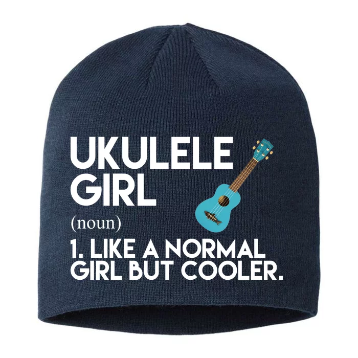 Ukulele Girl Like A Norm Girl But Cooler 8 1/2in Sustainable Knit Beanie