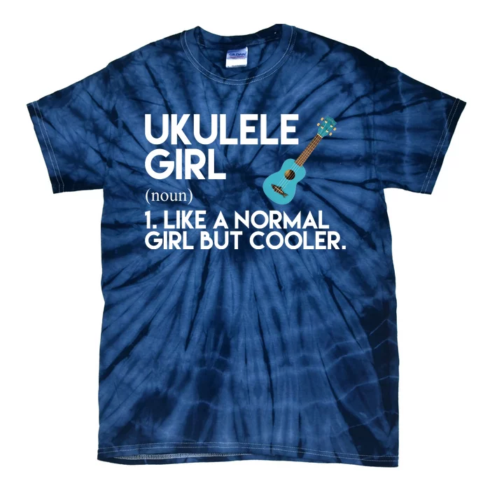 Ukulele Girl Like A Norm Girl But Cooler Tie-Dye T-Shirt