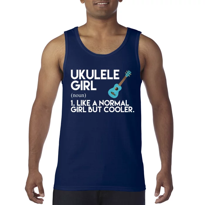 Ukulele Girl Like A Norm Girl But Cooler Tank Top