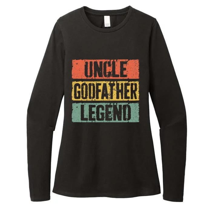 Uncle Godfather Legend Father's Day Womens CVC Long Sleeve Shirt