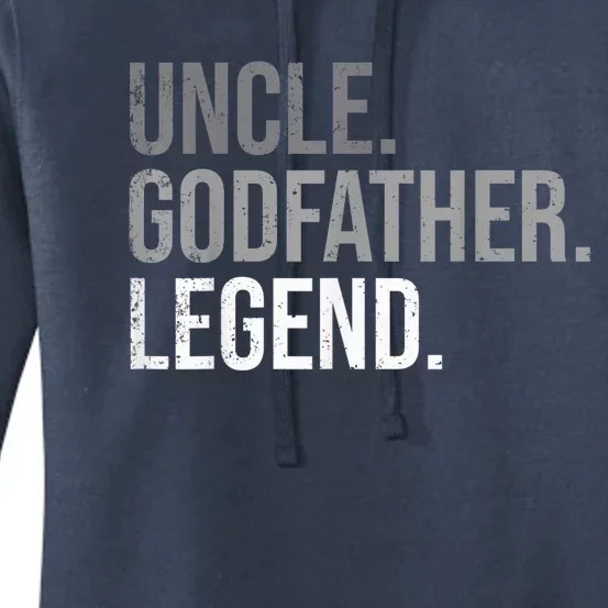 Uncle Godfather Legend Best Godfather Proposal Baptism Women's Pullover Hoodie