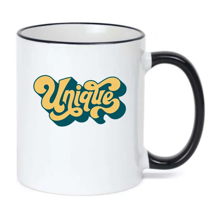 Unique Graffiti Logo One Of A Kind Black Color Changing Mug