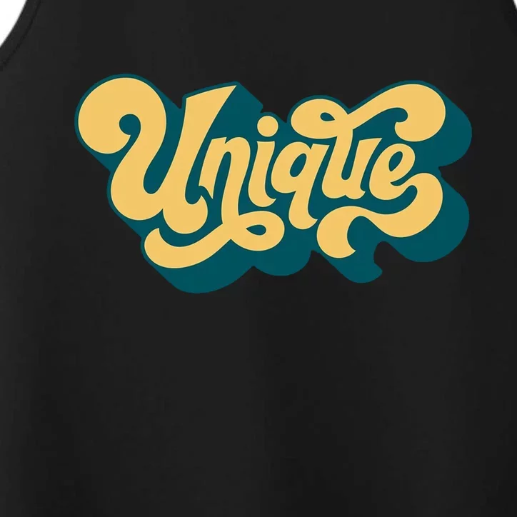 Unique Graffiti Logo One Of A Kind Performance Tank