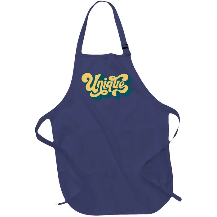 Unique Graffiti Logo One Of A Kind Full-Length Apron With Pocket