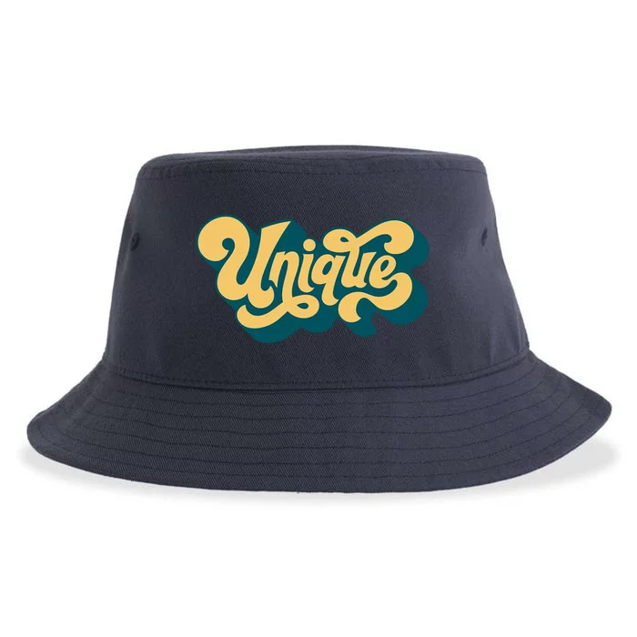 Unique Graffiti Logo One Of A Kind Sustainable Bucket Hat